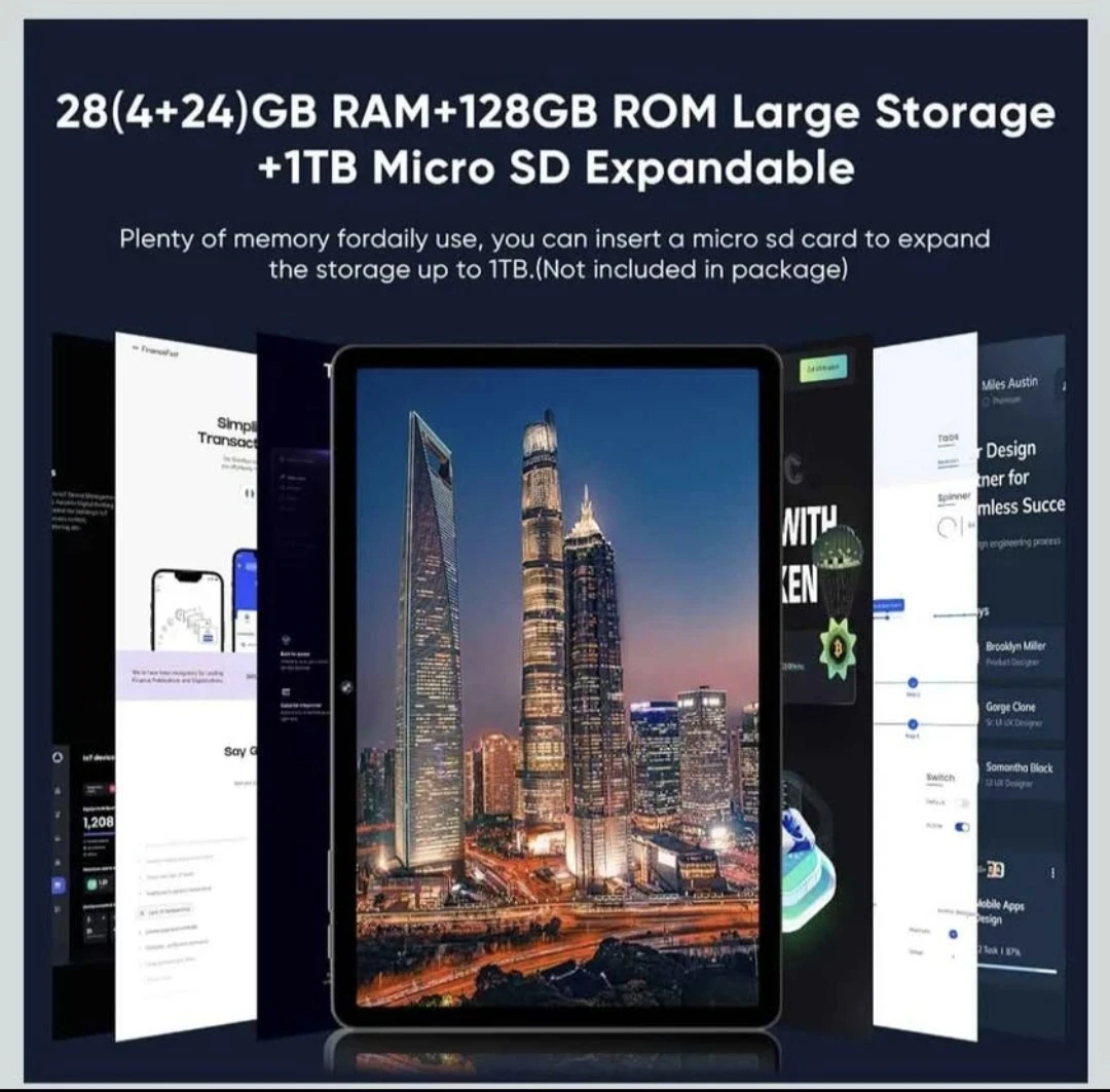 Android 16 Tablet 11" 28GB RAM+128GB ROM - photo 4