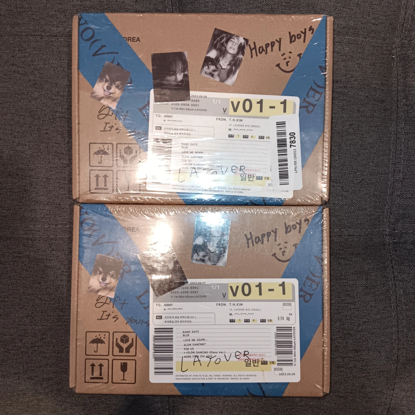BTS V 'Layover' Album (2 Versions) - New