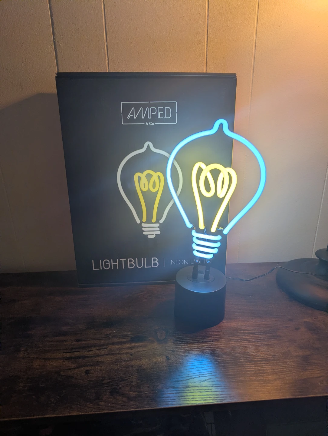 AMPED & Co. Lightbulb Neon Sign - photo 2