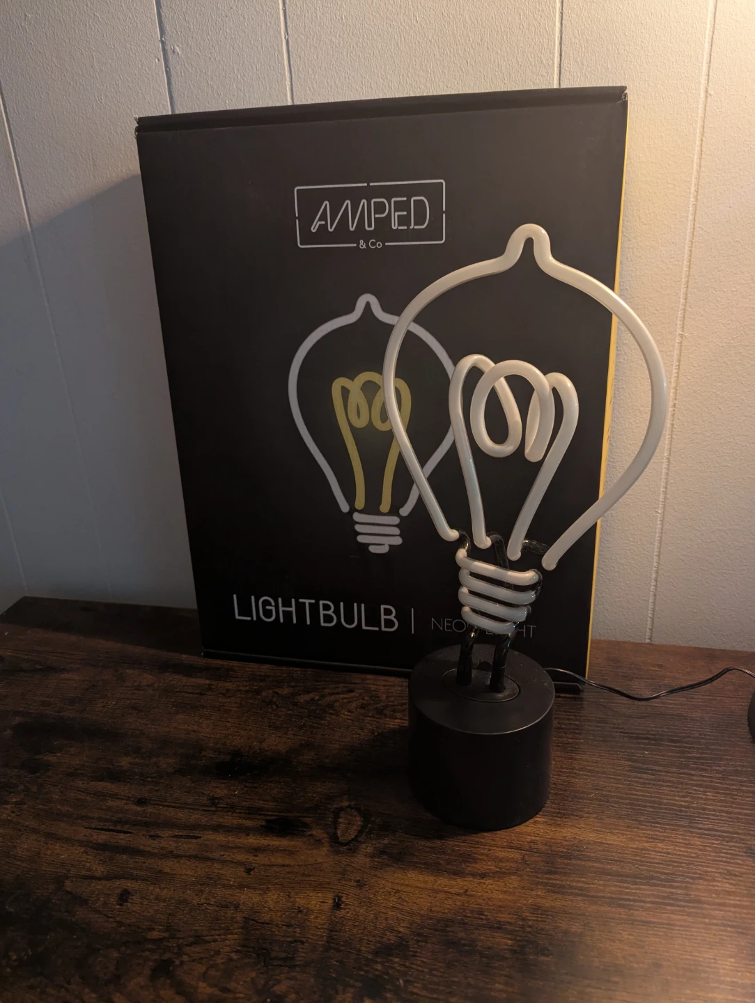 AMPED & Co. Lightbulb Neon Sign - photo 3