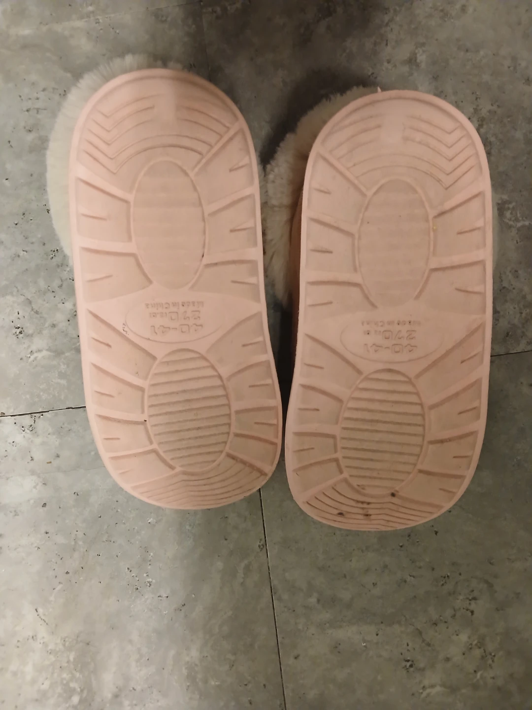 Pink Fuzzy Slippers