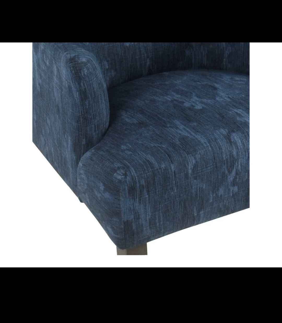(2) HomePop Blue Demask Upholstered Dining Accent Chair - photo 5