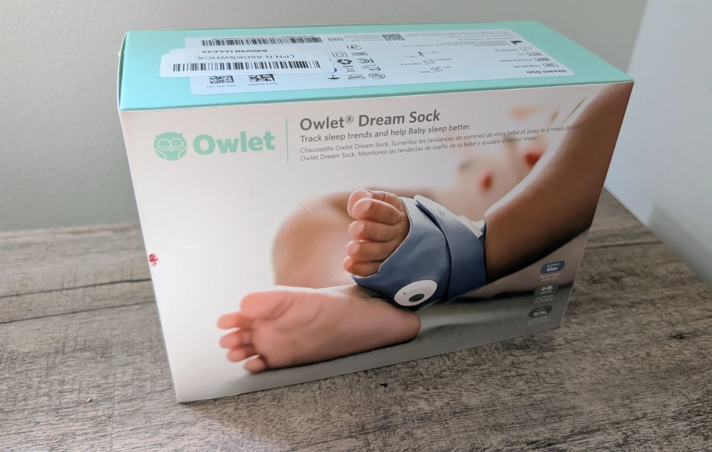 Brand New in Box Owlet Dream Sock