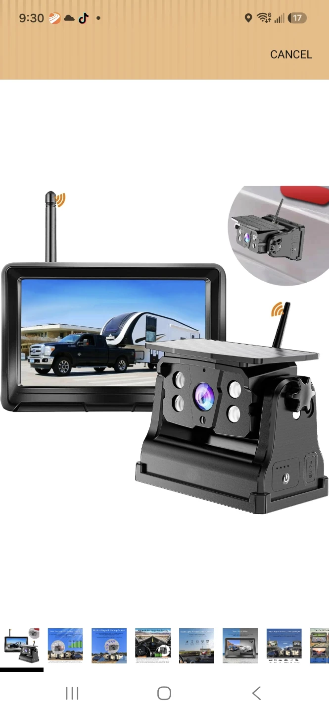 Wireless Magnetic Backup Camera System