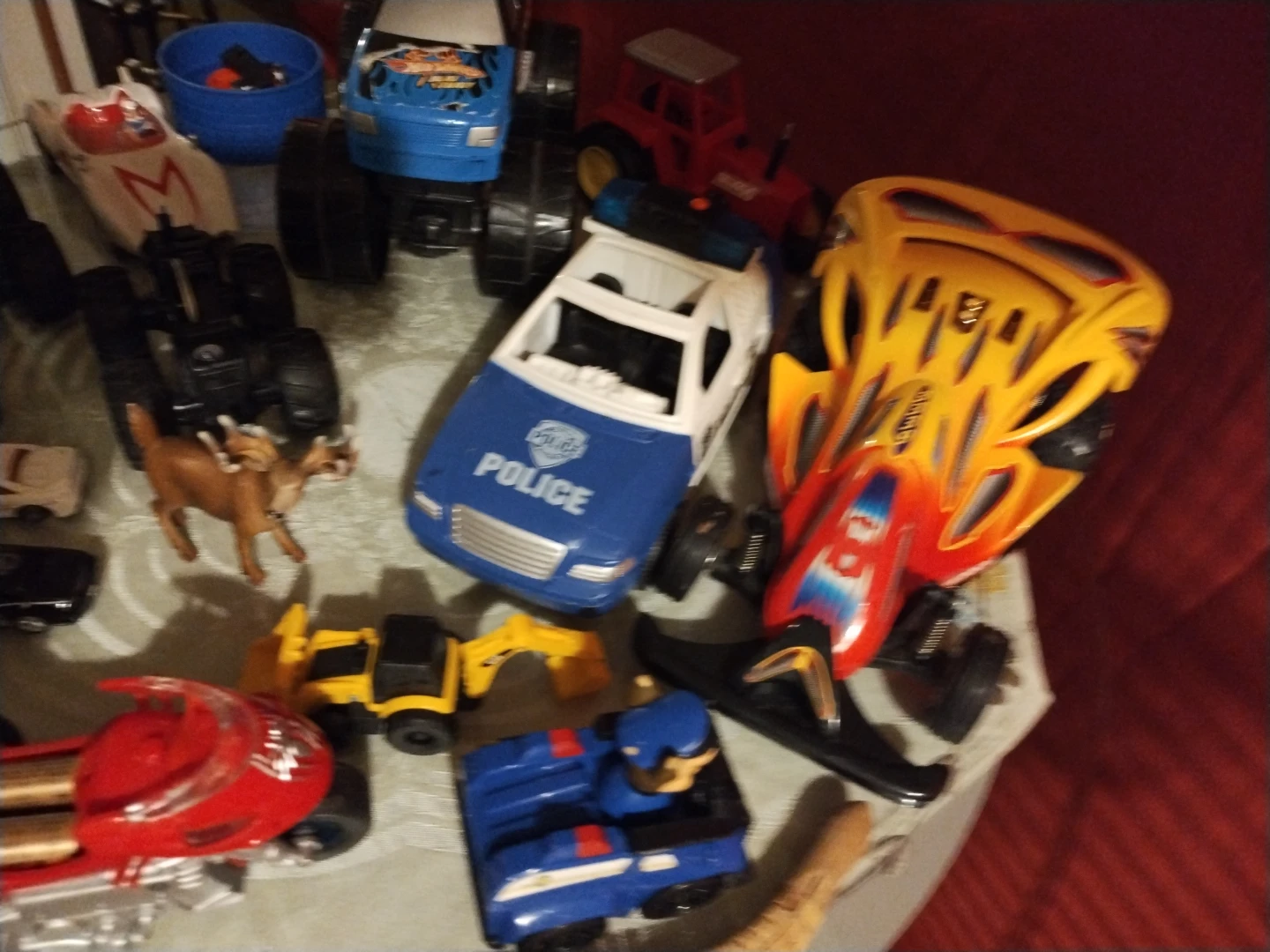 Assorted Toy Cars and Trucks