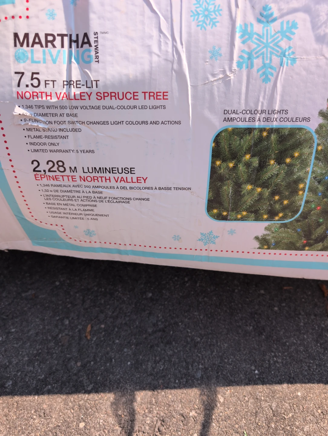 Martha Stewart Living 7.5 FT Pre-Lit North Valley Spruce Tree - photo 2