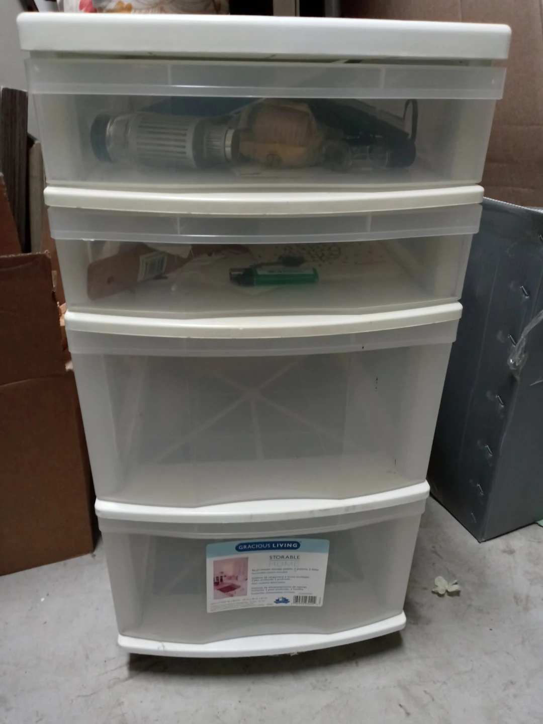 Gracious Living 4-Drawer Storage Unit