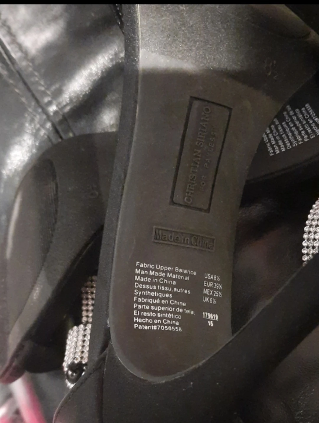 Christian Siriano Black Embellished STILETTO Heels SZ 8.5 or 7 - photo 4