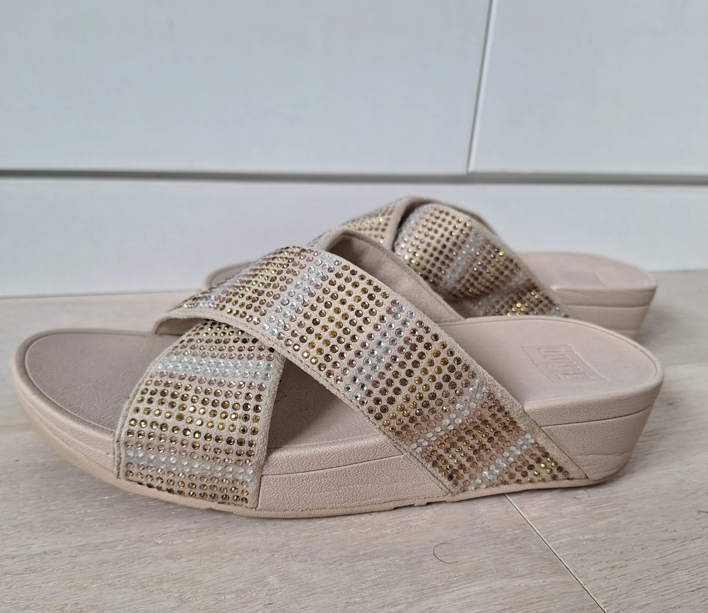 Fitflop Sparkly LuLu Cross Slide Sandals - photo 2