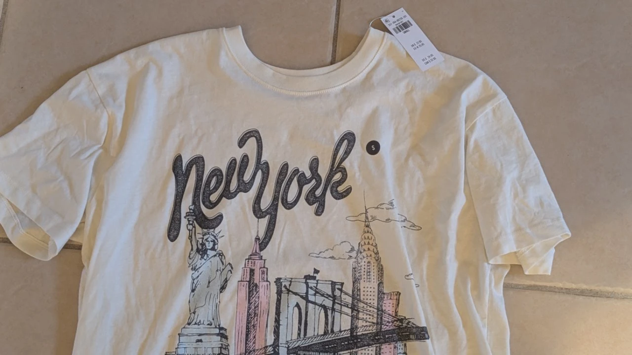 Hollister White New York City Graphic T-Shirt - photo 5