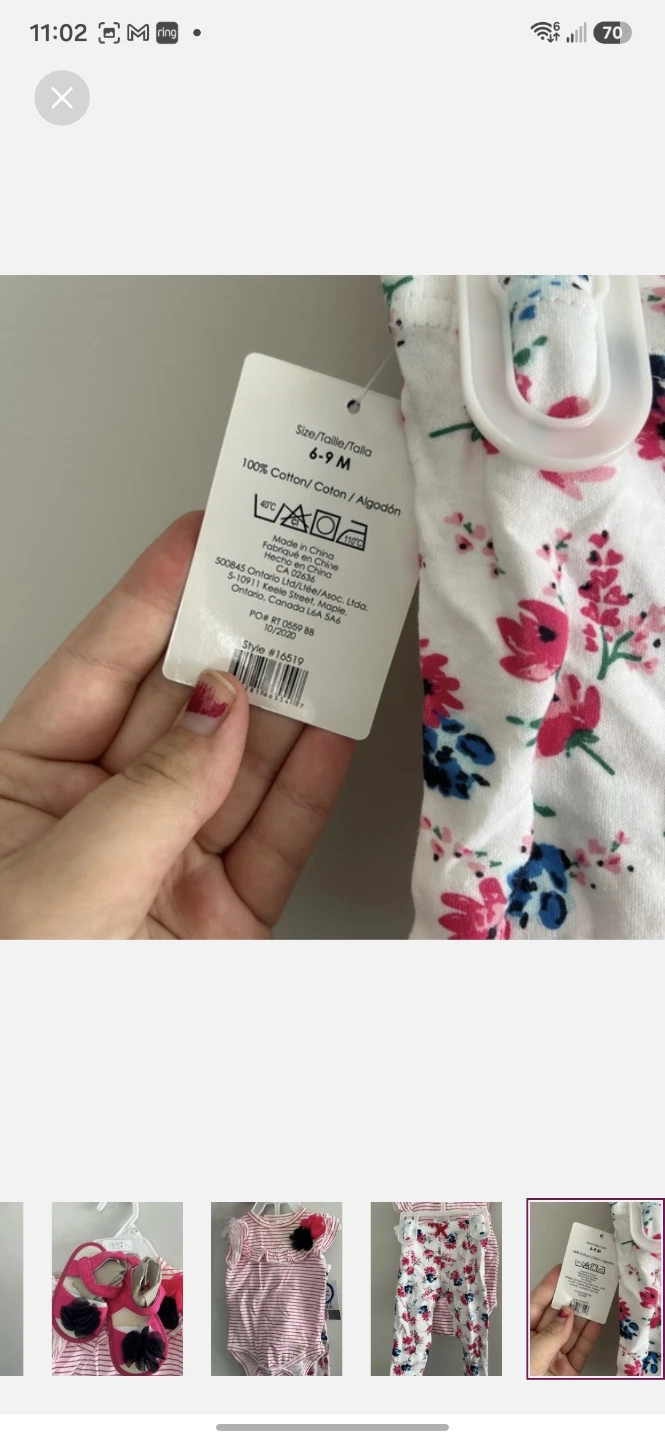 New baby mode 6/9m floral set - photo 5