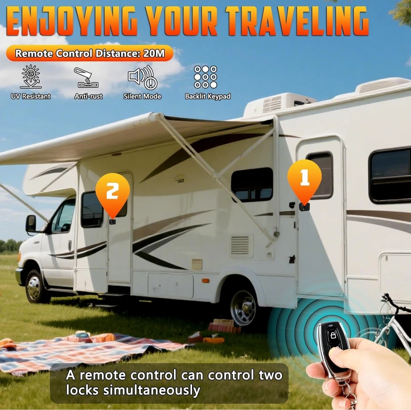 RV Keyless Entry Door Lock - photo 4
