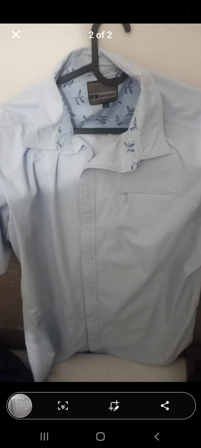 Burnside Short Sleeve Shirt - Light Blue - photo 2