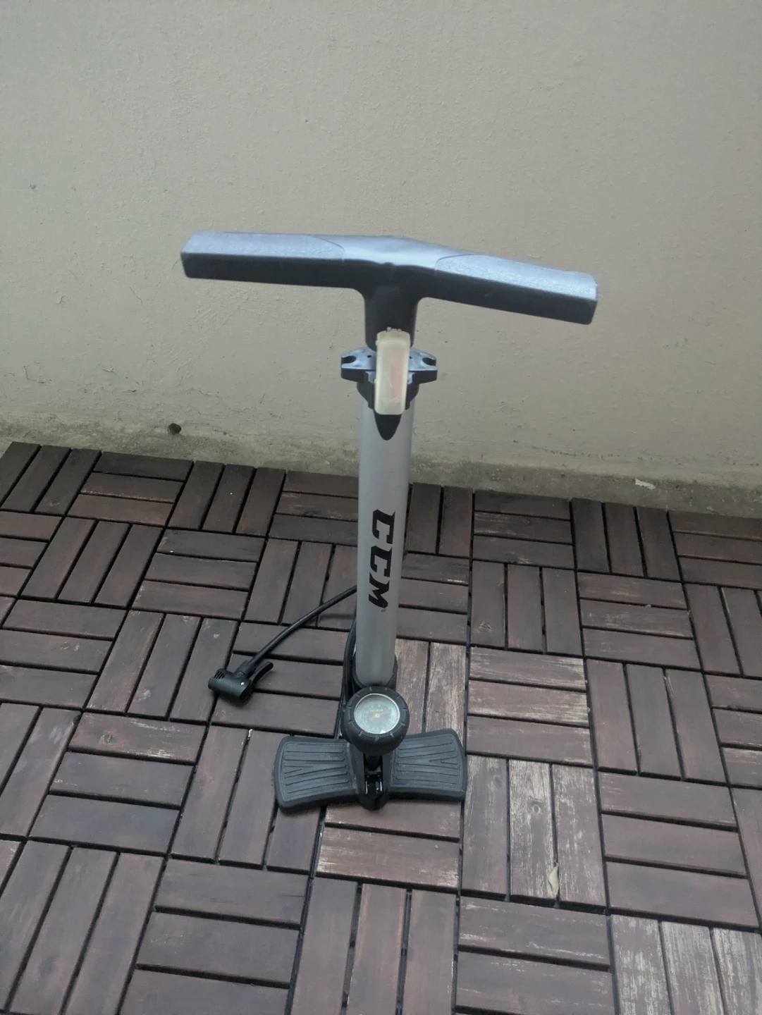 CCM Floor Bike Pump with Gauge