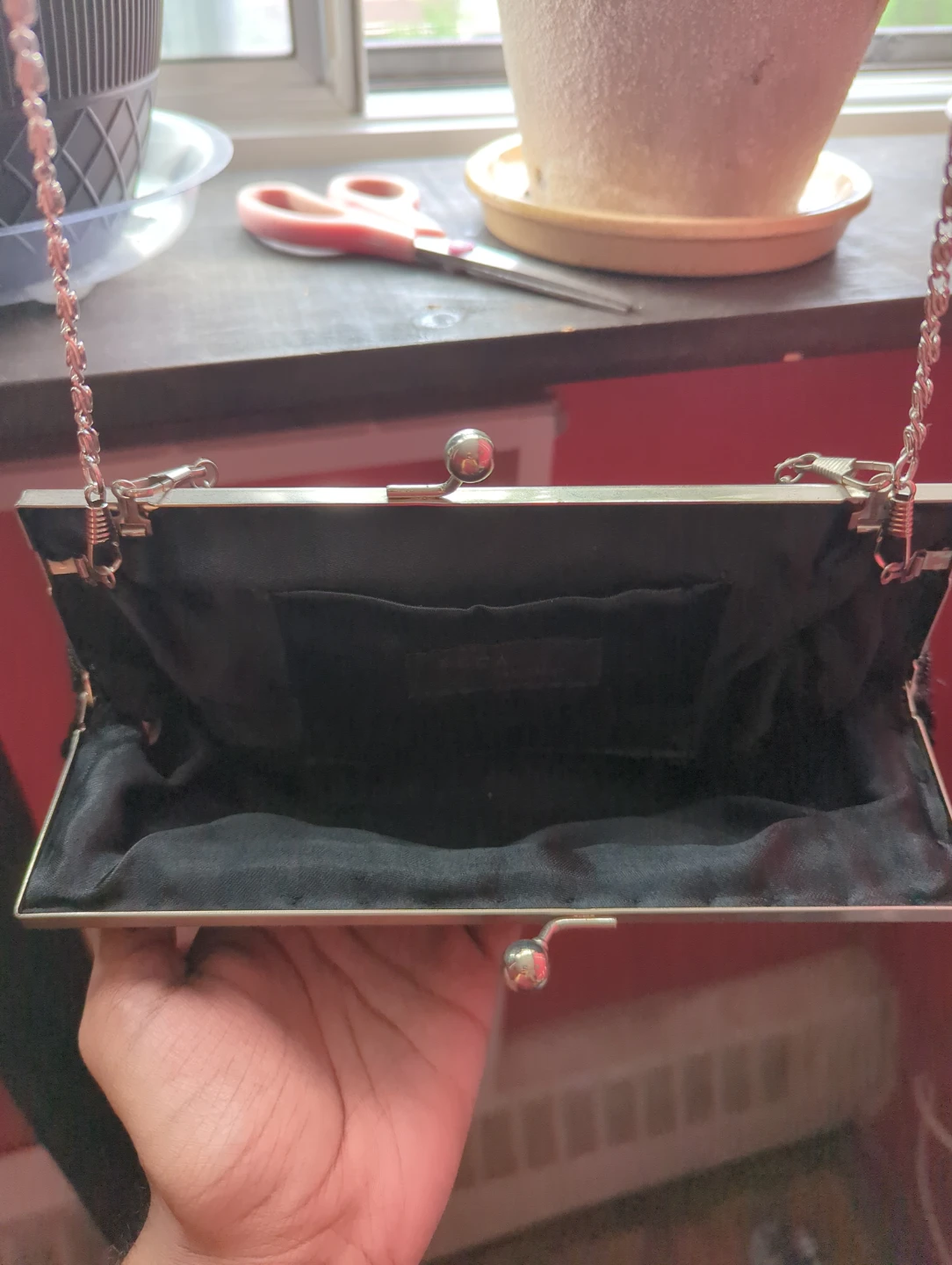 ZECA Beaded Clutch Purse with Chain - photo 2