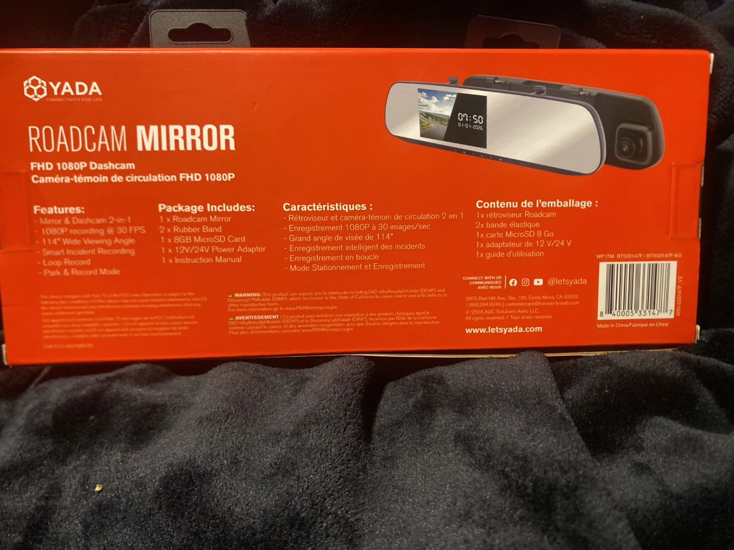 Yada Roadcam Mirror FHD 1080p Dashcam - photo 2