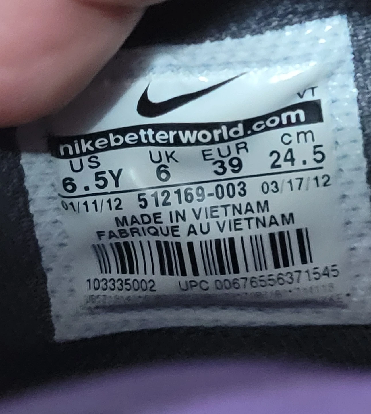 Nike Air Max Running Shoes Size 6 5 - photo 2