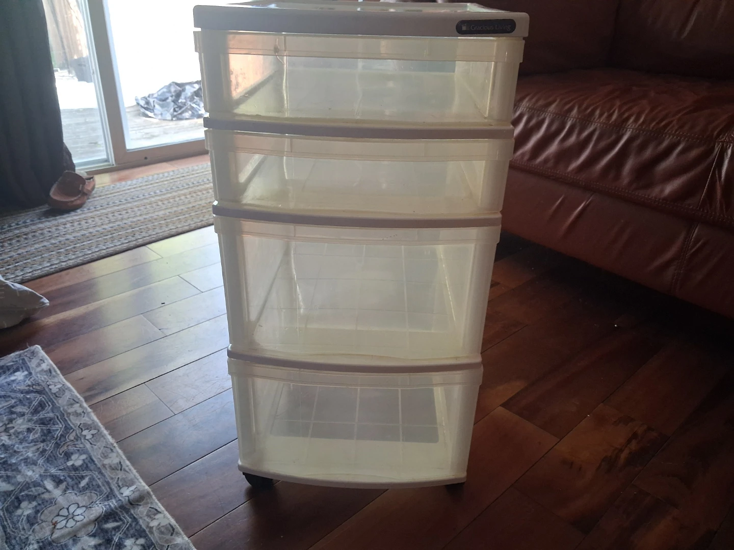 Clear Plastic Drawer Unit