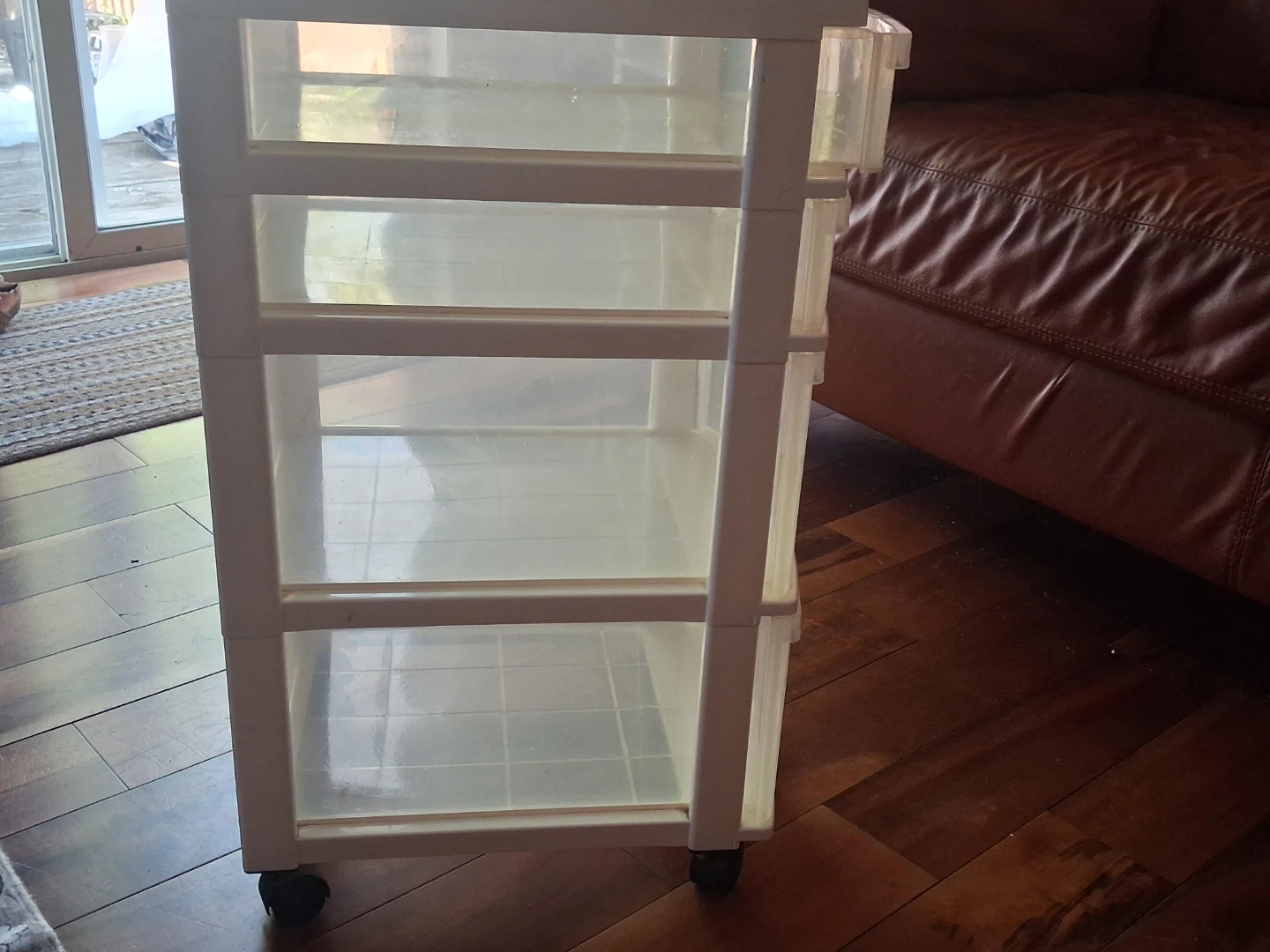 Clear Plastic Drawer Unit - photo 2