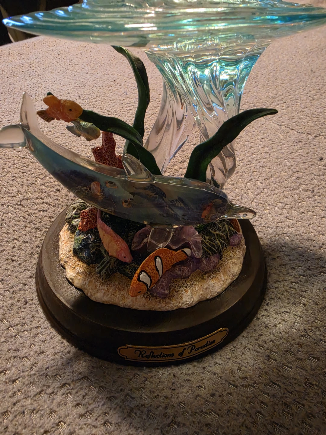 Bradford Exchange Reflections of Paradise Dolphin Figurine