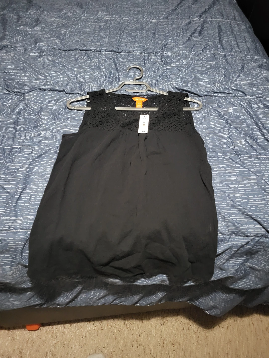 Joe Fresh Black Sleeveless Lace Top - Size S/P - photo 2
