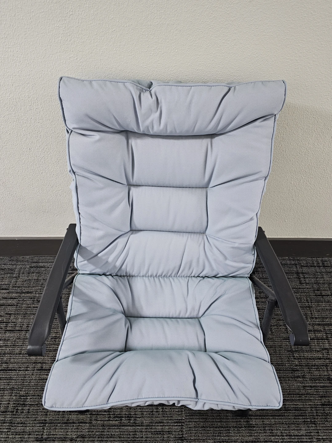 Light Blue Padded Folding Chair - photo 2