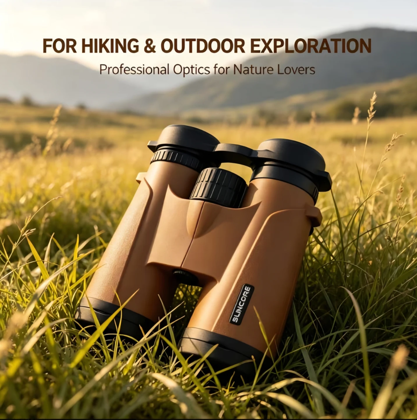 New SUNCORE Crab Brown 10x42 HD Vision Binoculars
