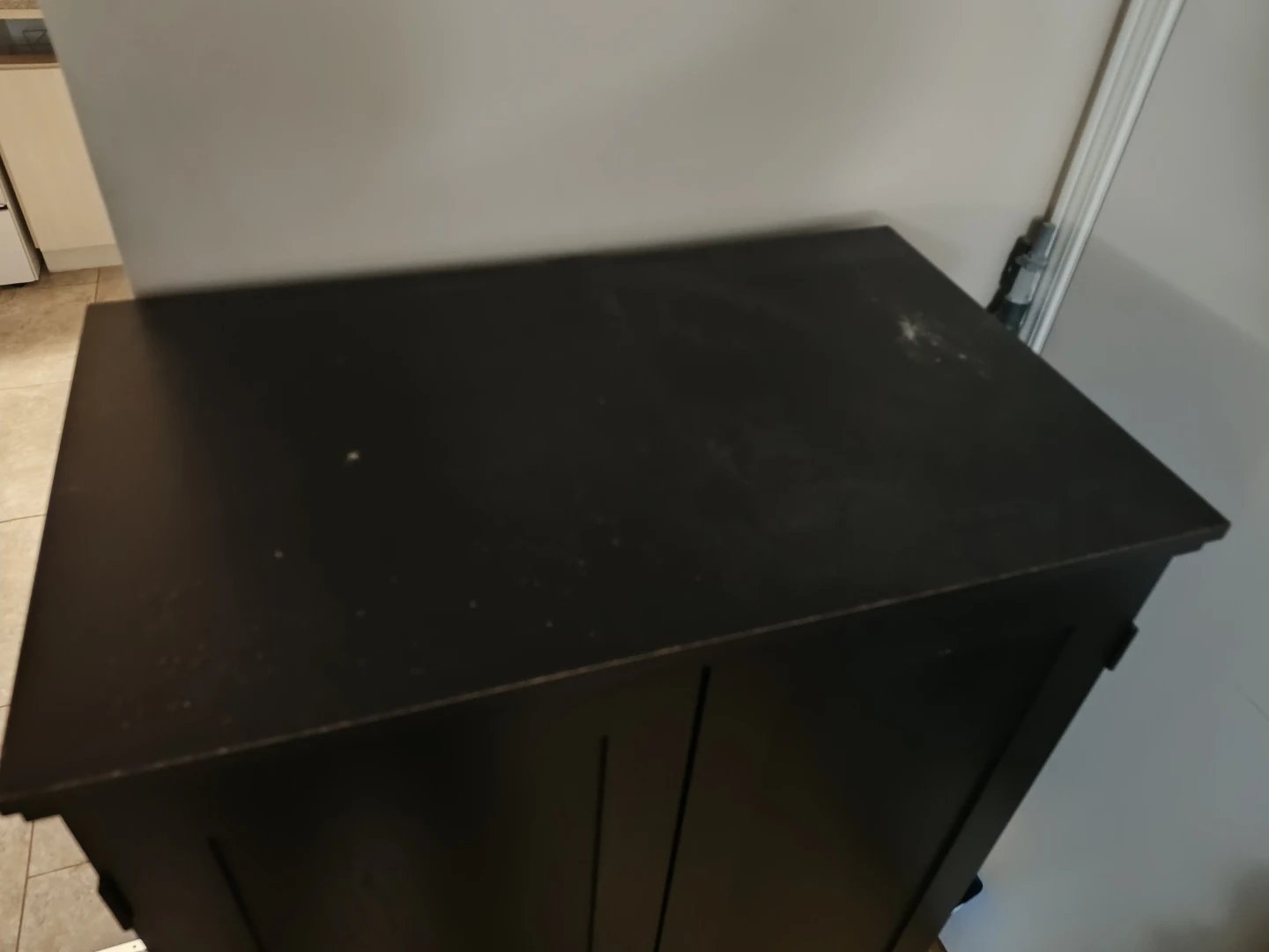 Black Computer Armoire with Shelves - photo 2