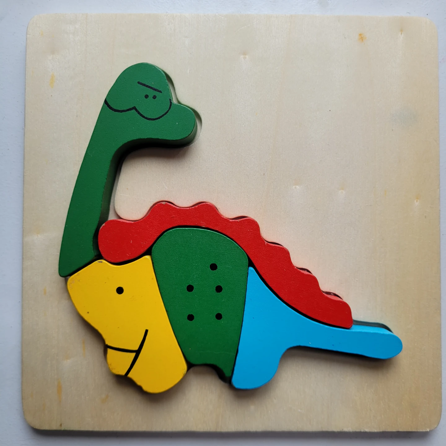 3 set Wooden Toys Ladybug & Xylophone & Dinosaur Puzzle Set - photo 3