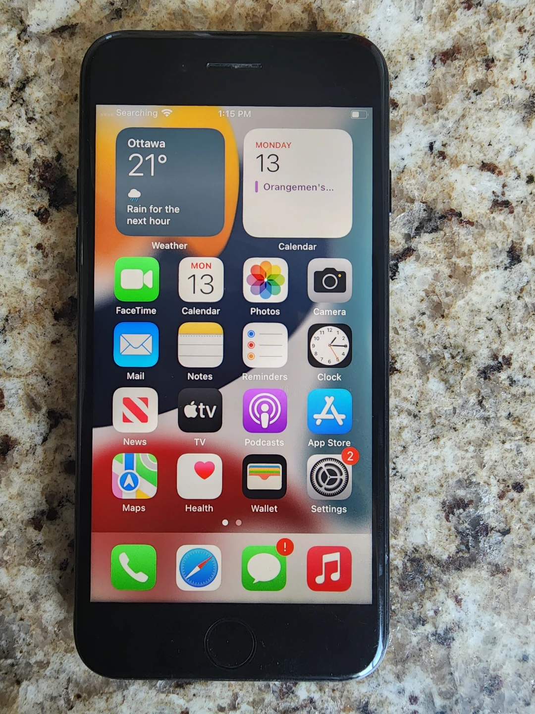 Black Apple iPhone 7 unlocked excellent