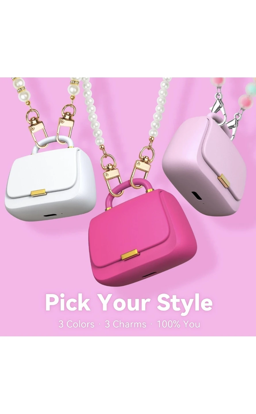 New Cute Pink Wireless Earbuds for Girls, ANCwear Bluetoot - photo 2