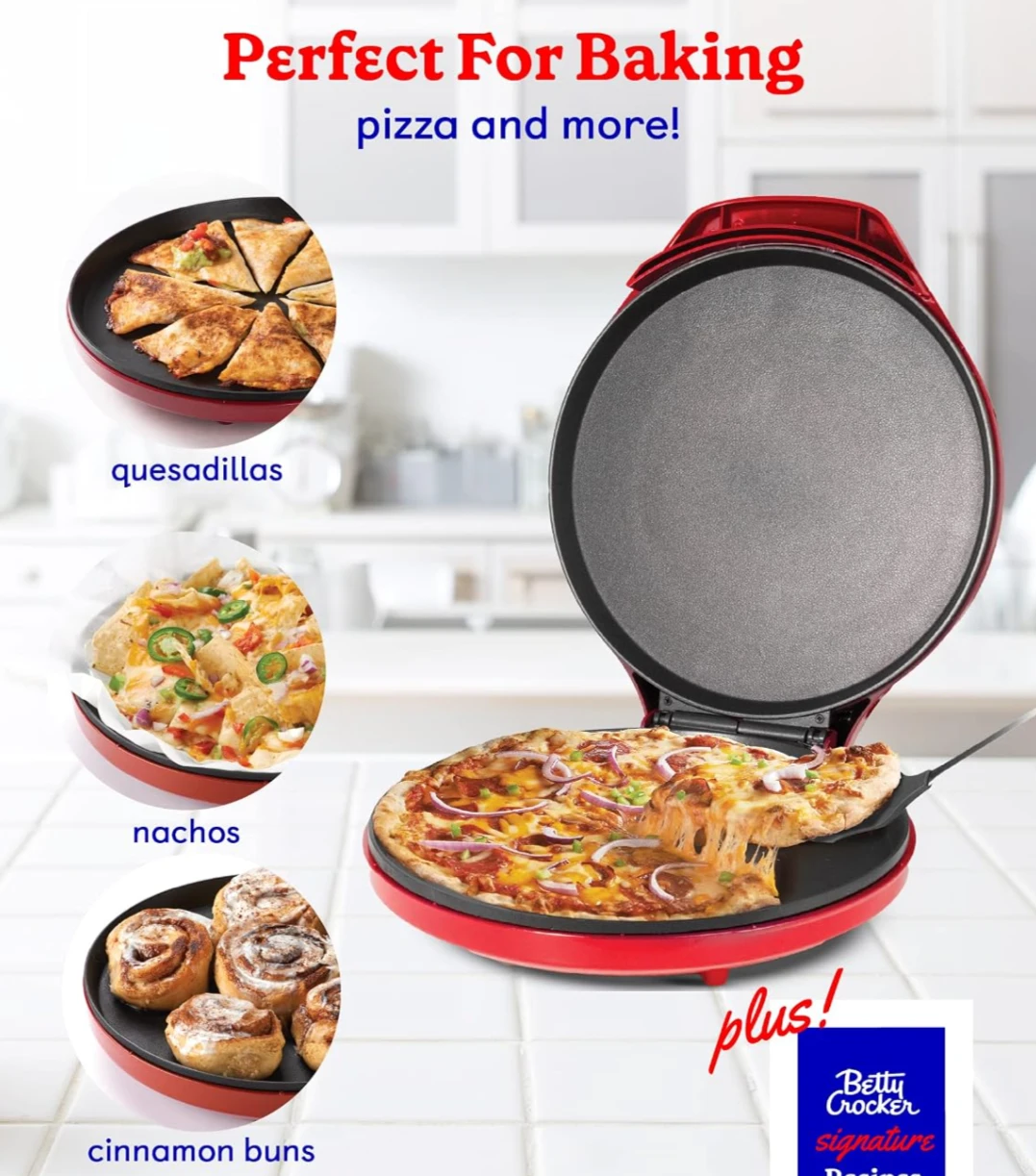 Betty Crocker Red Pizza Maker & More
