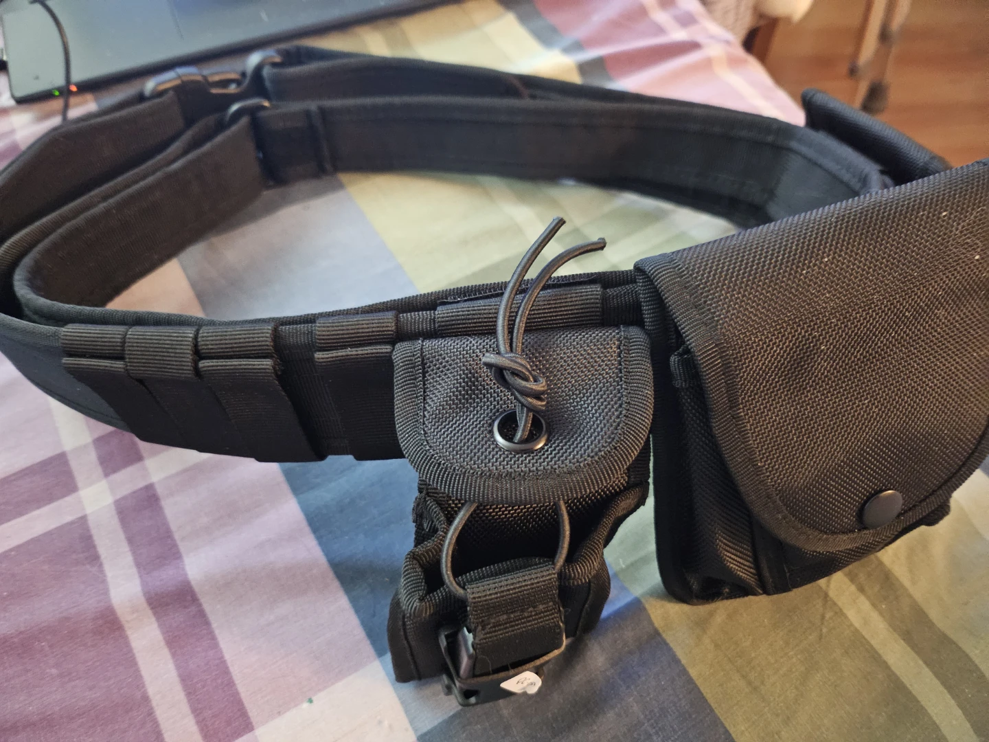 Black Utility Belt with Pouches
