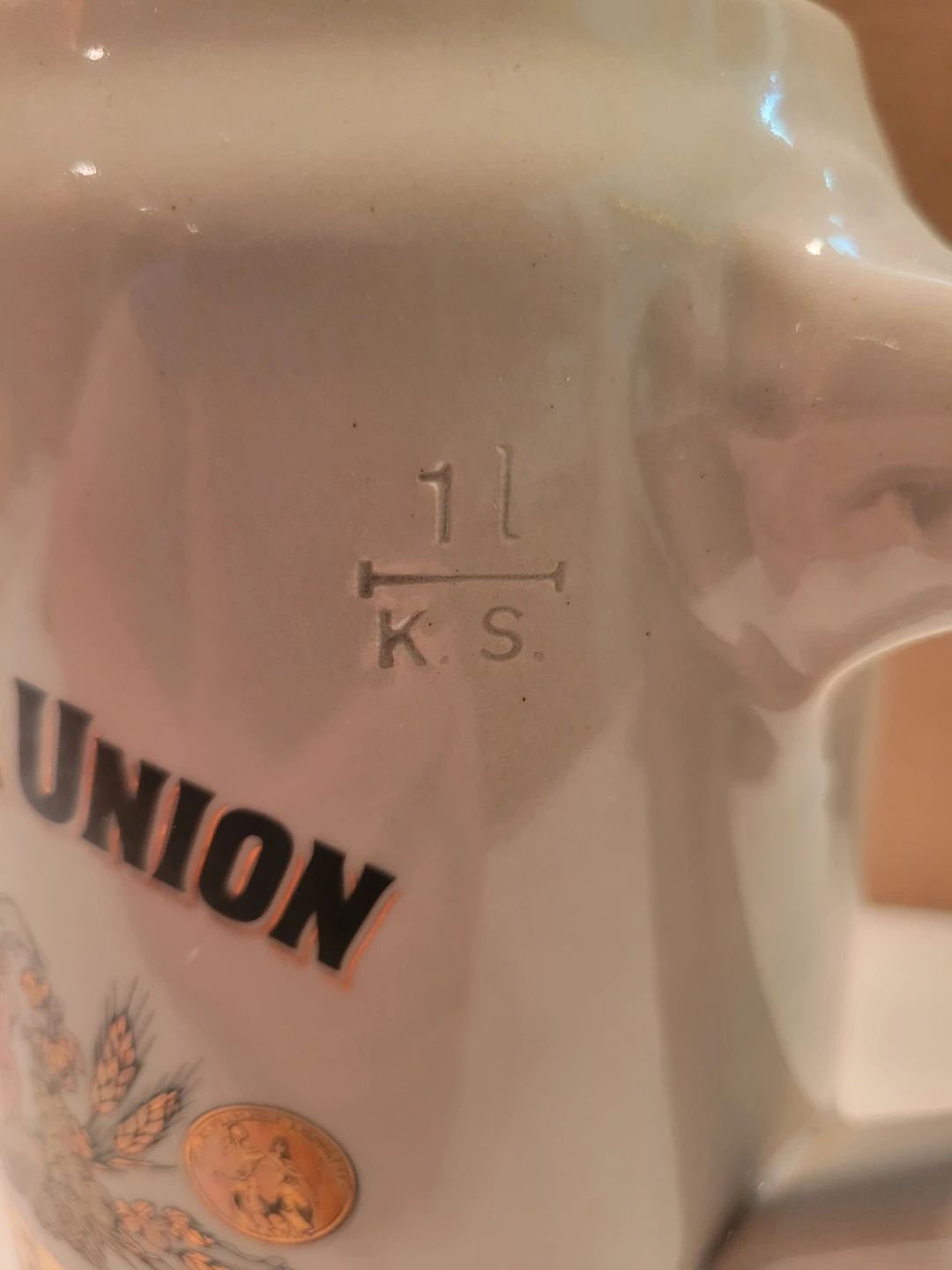 Dortmunder Union Bier Stein 1 Liter - photo 4