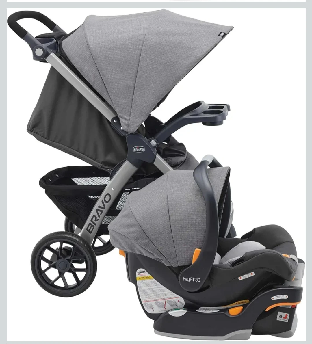 Chicco Bravo Travel System with KeyFit 30 Infant Car Seat - photo 2