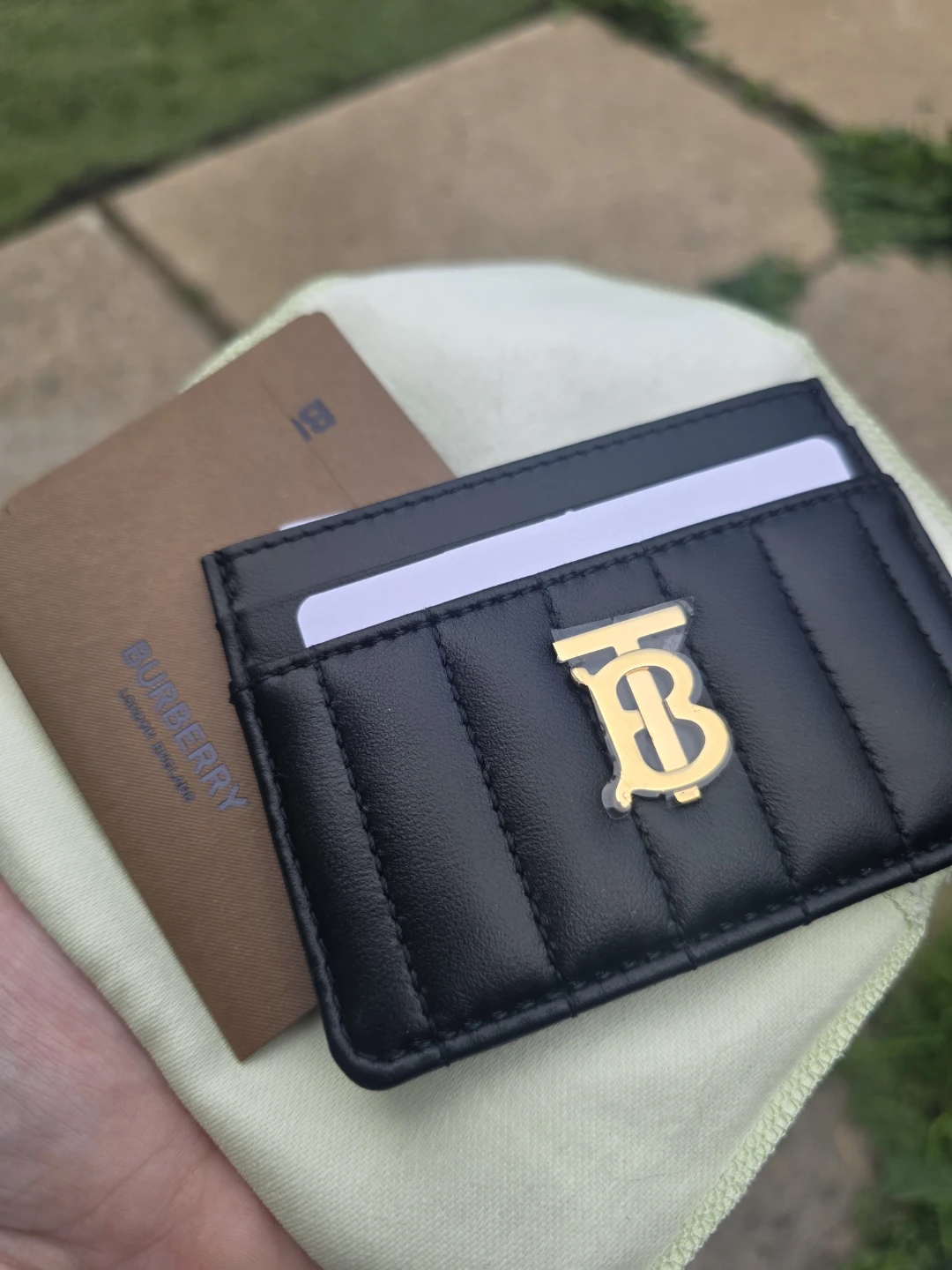 Burberry Black Quilted Leather Card Holder - photo 2