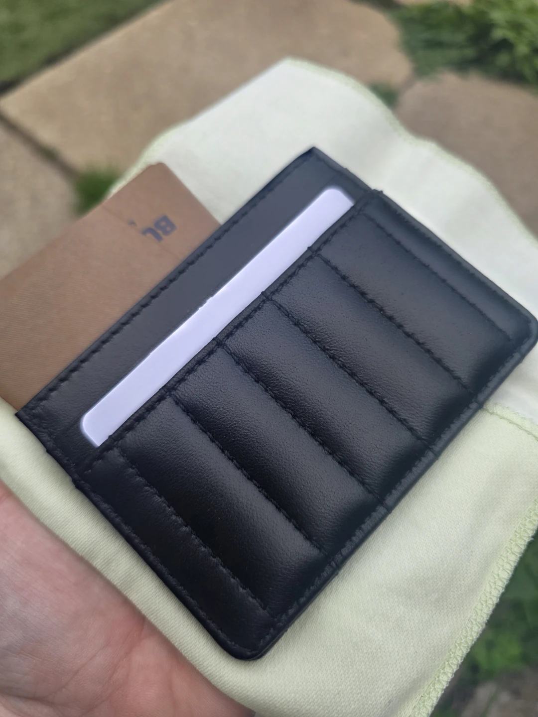 Burberry Black Quilted Leather Card Holder - photo 3