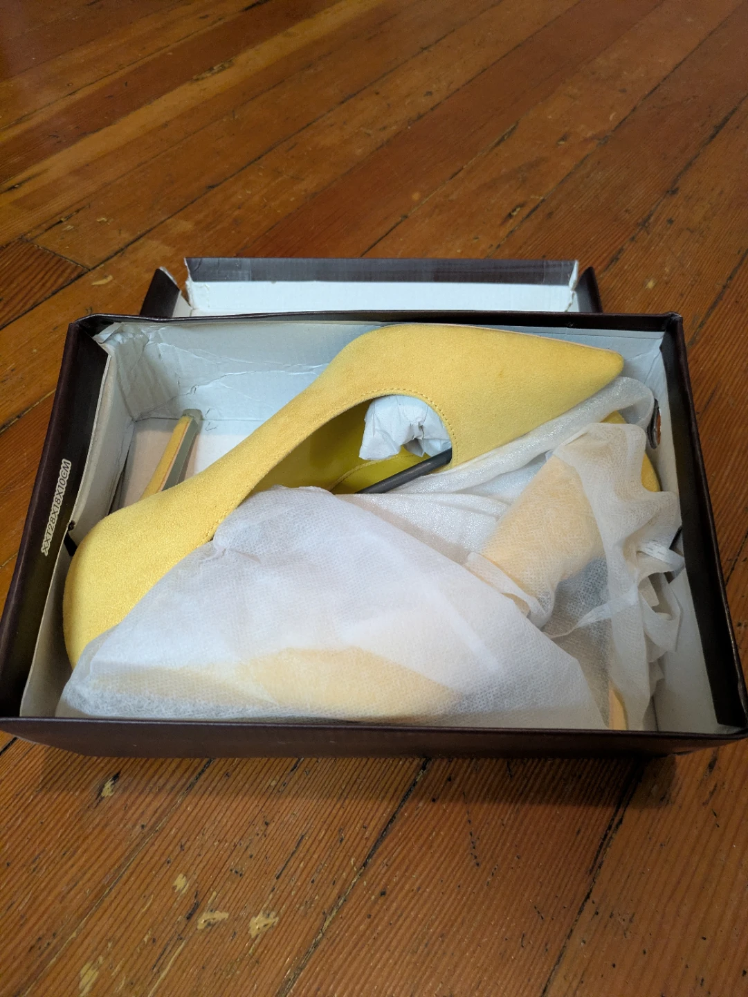 New Yellow Suede Pointed Toe Heels sz 8-8.5 - photo 5
