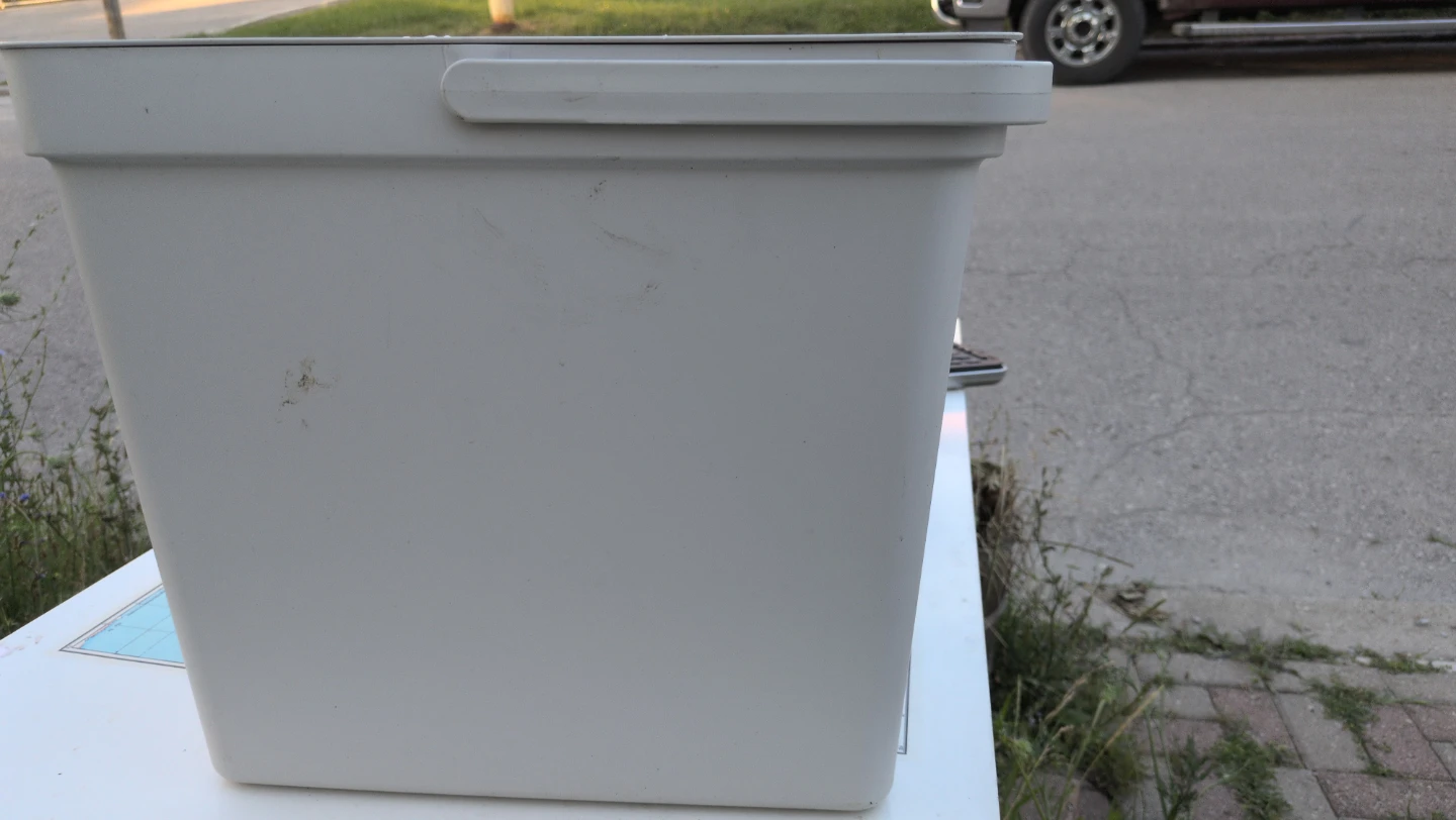 IKEA White Plastic Bin with Lid - photo 2