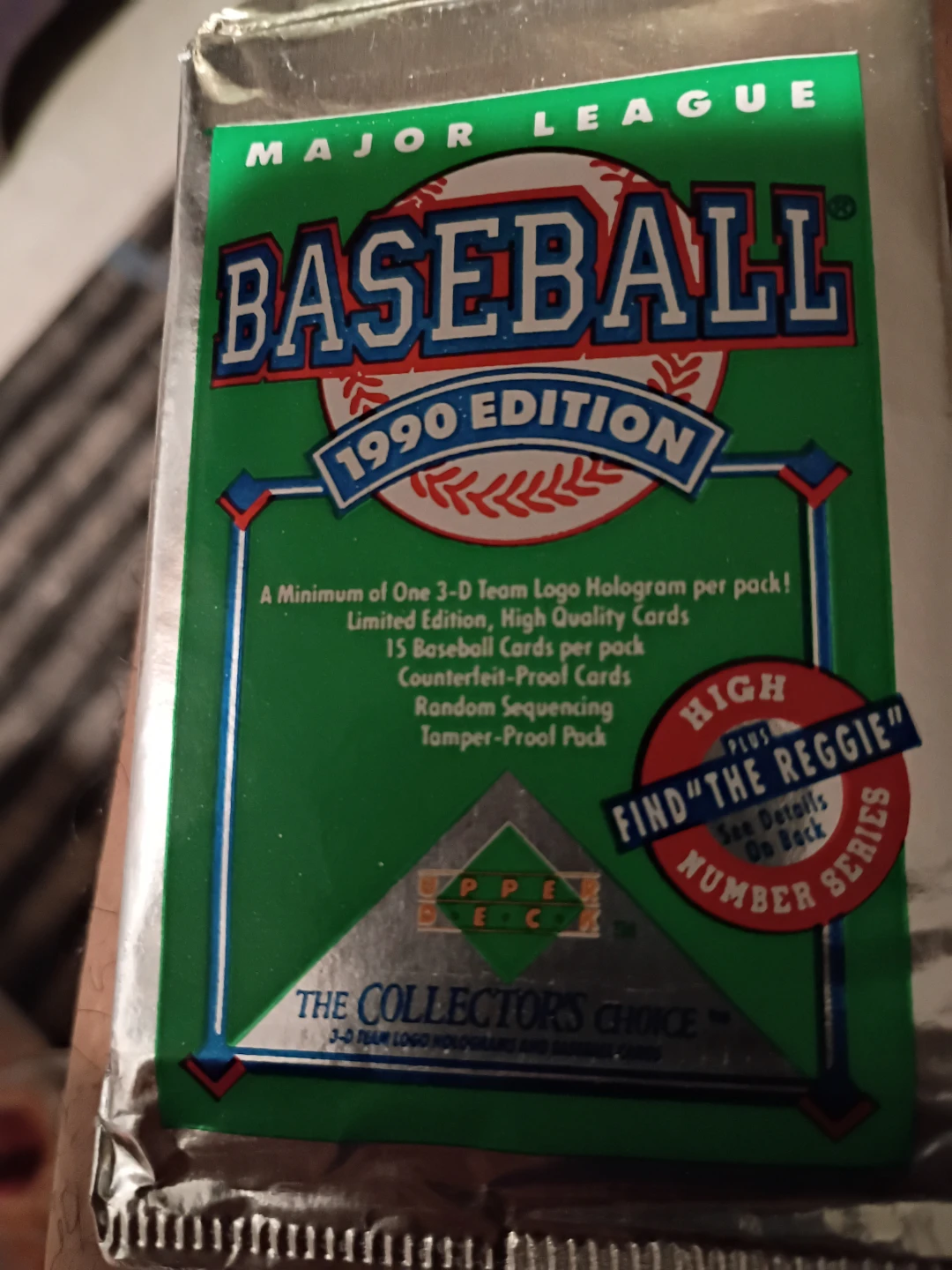 1990 Upper Deck Baseball Card Pack