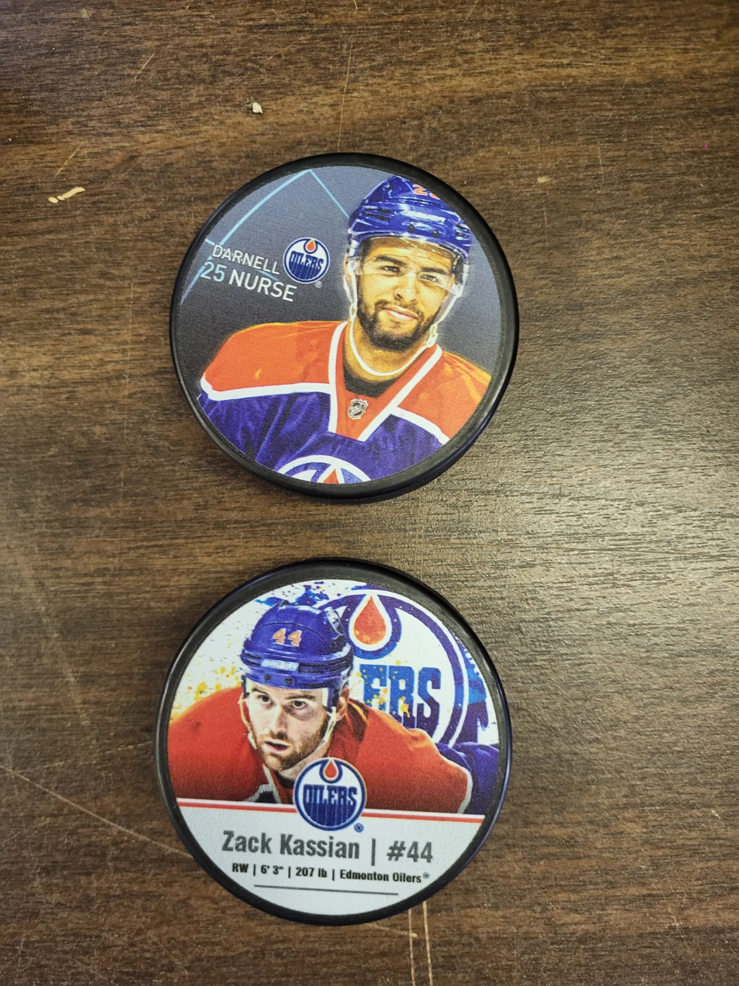 Edmonton Oilers Darnell Nurse & Zack Kassian Puck Set