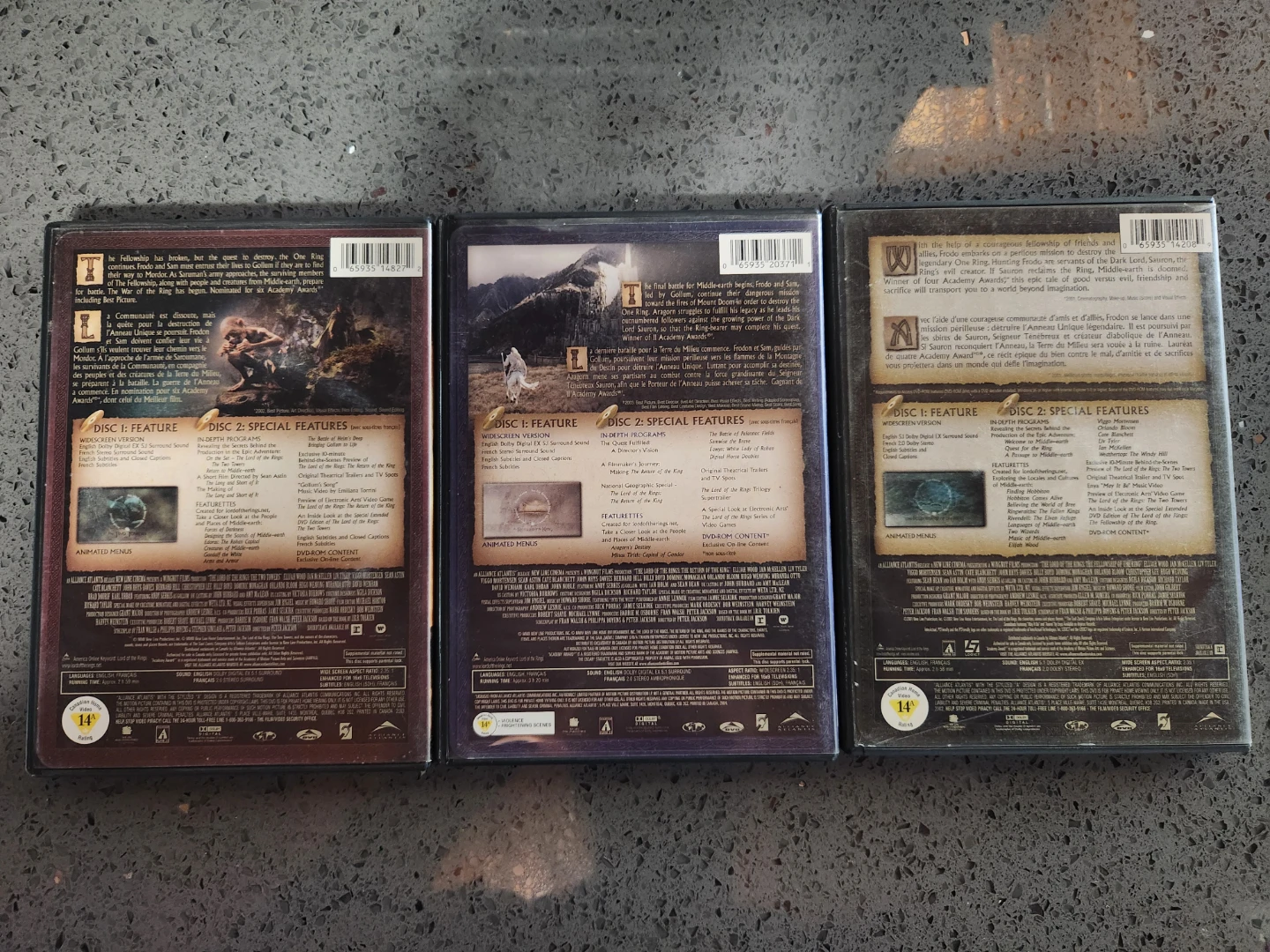 The Lord of the Rings DVD Trilogy - photo 2