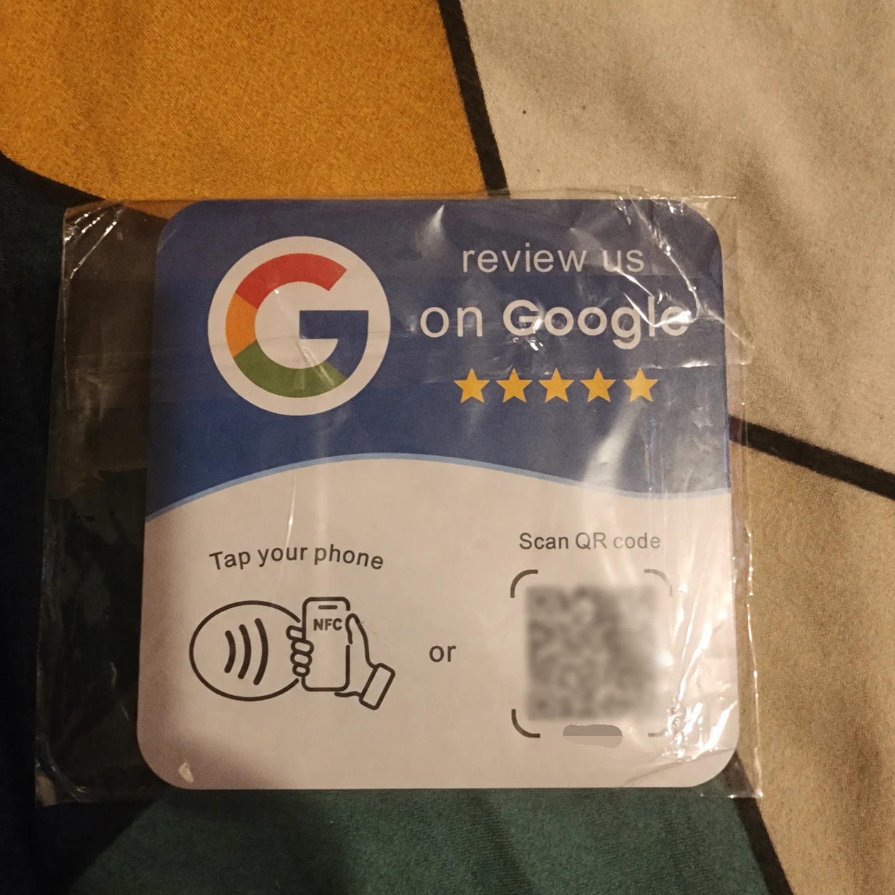 Google Review NFC Sticker with 3M Adhesive