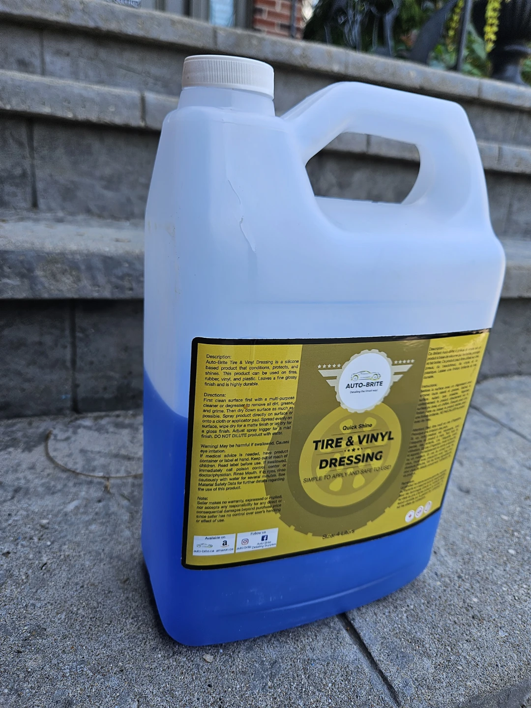 500ml AUTO-BRITE Tire & Vinyl Dressing Quick Shine