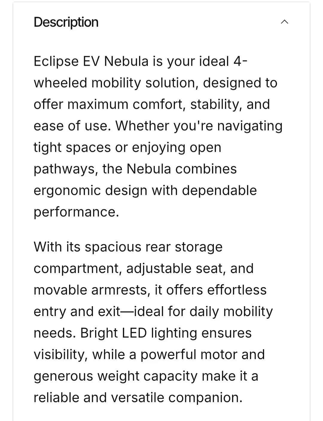 Blue Eclipse EV Nebula Mobility Scooter - photo 5