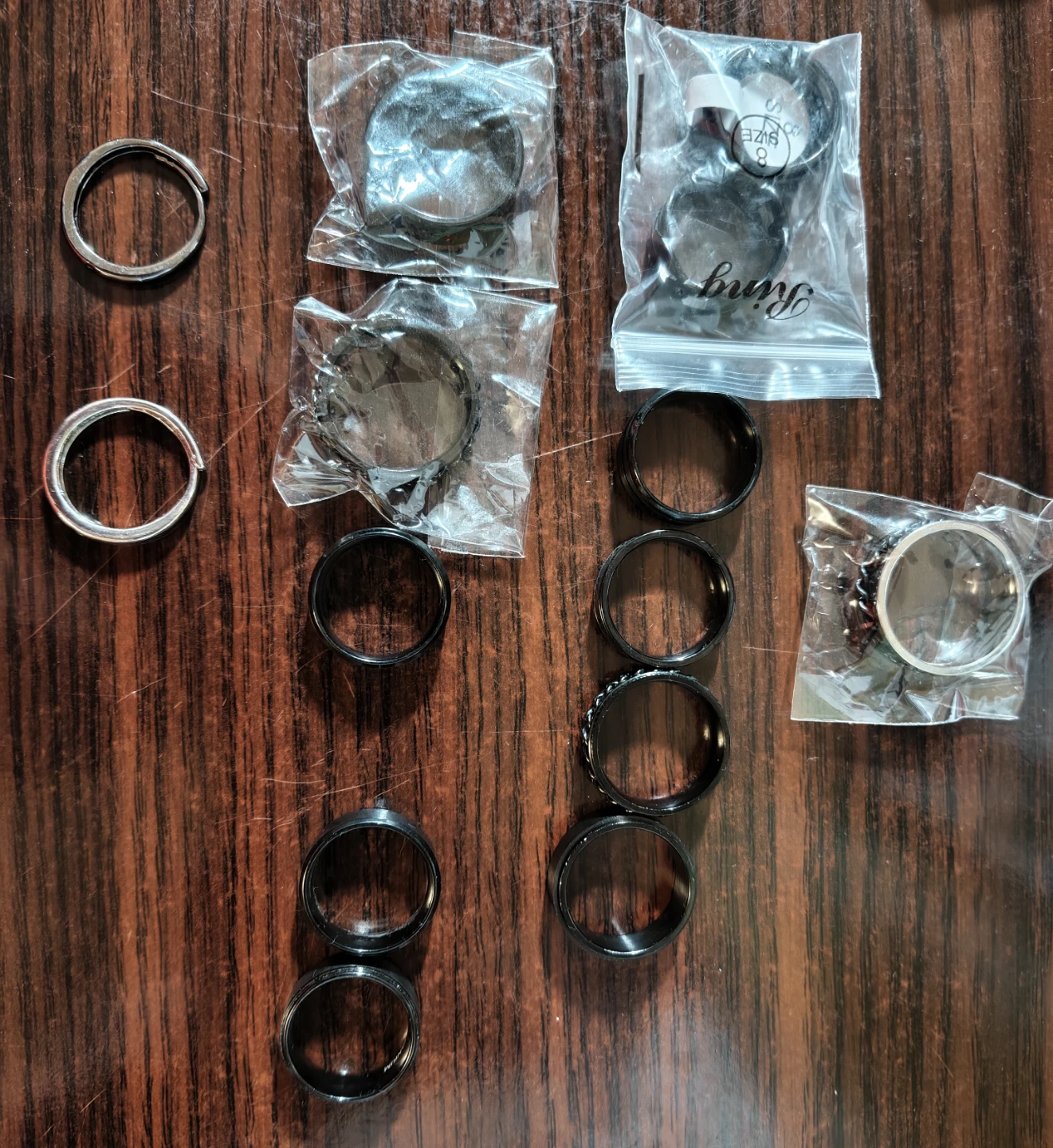 New Rings (Sizes 7, 8, 9, 10, adjustable)