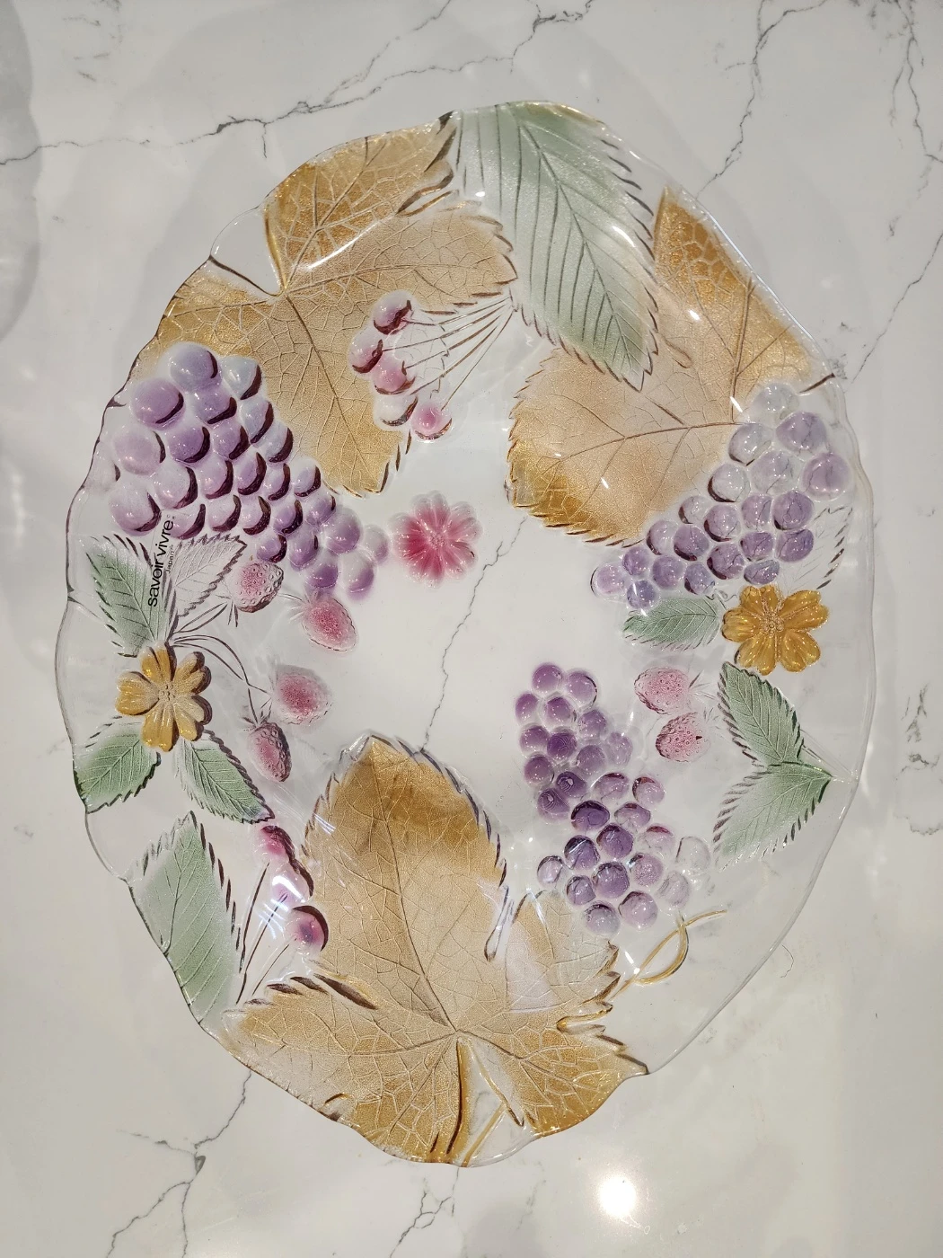 ​5-Pc Embossed Glass Centerpiece Set - photo 3