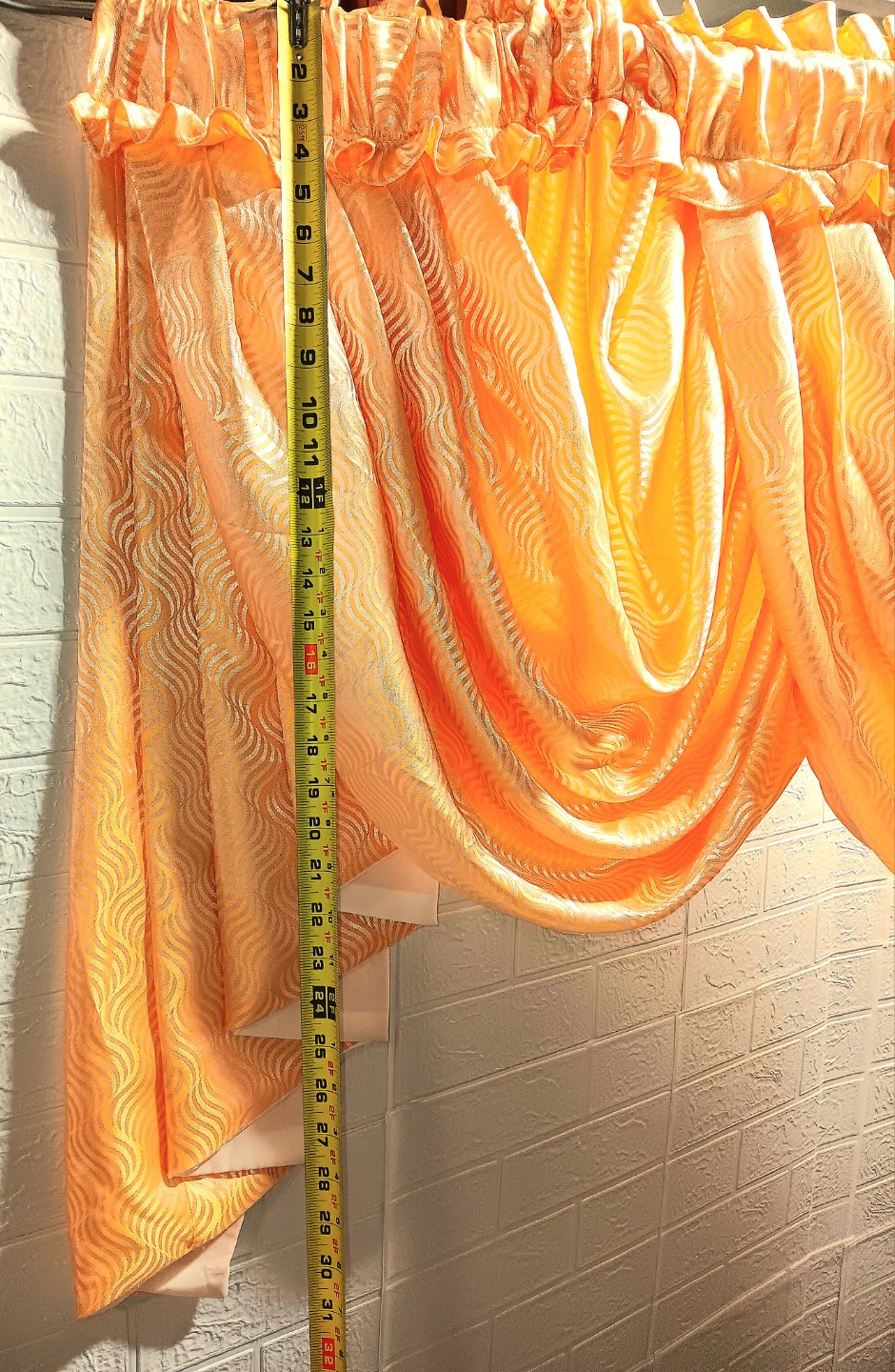 🪟Golden Yellow Curtain Valance 92" x 31"🪟 - photo 2