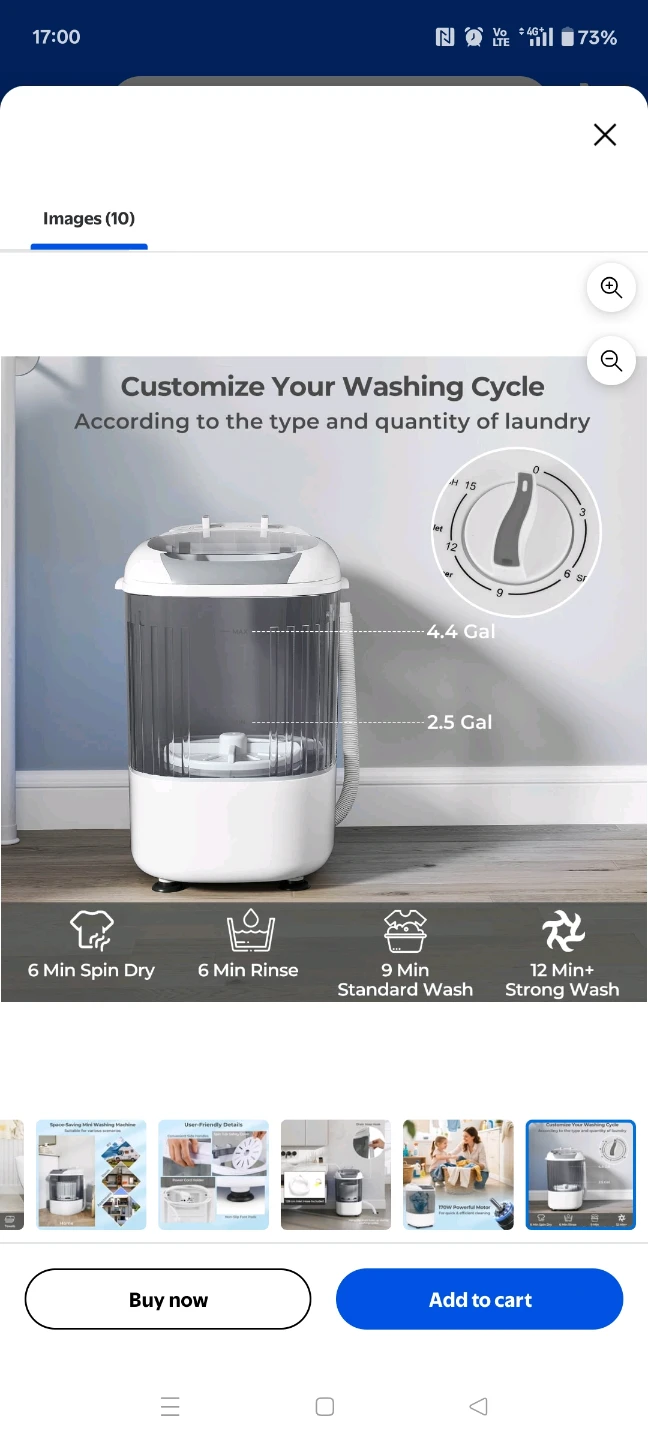 Costway Portable Washing Machine 5.5 lbs - photo 3