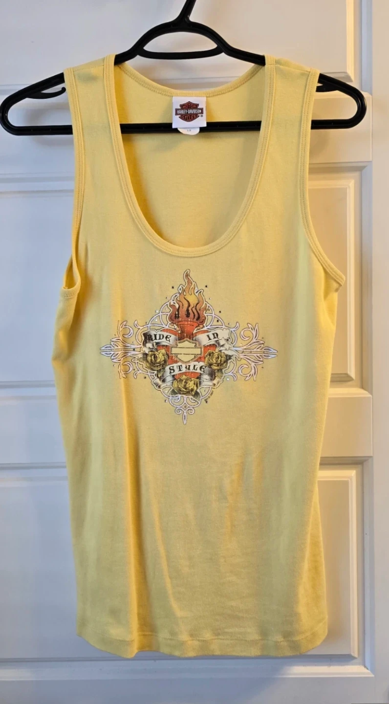 Vintage Y2K Harley Davidson Graphic Tank Top